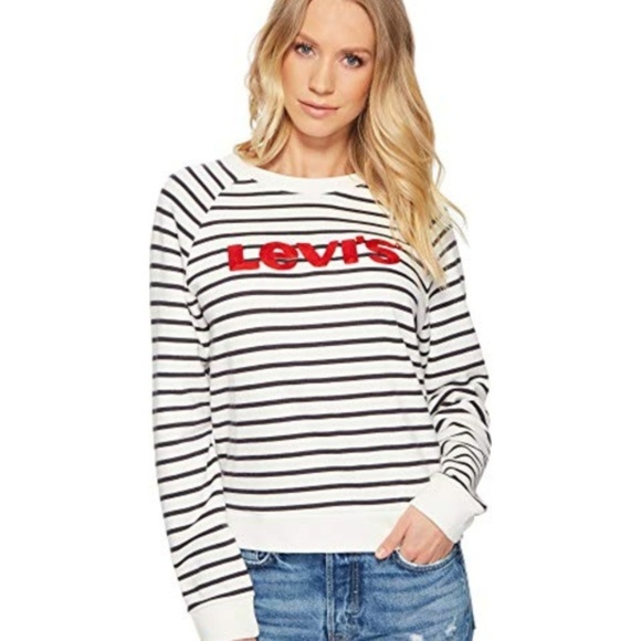 Levi's Tops - Levis Relaxed Crew Sweatshirt NWT Med